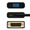 CONVERTIDOR DVI 24+1 MACHO A VGA HEMBRA 10CM CROMAD - CR1064