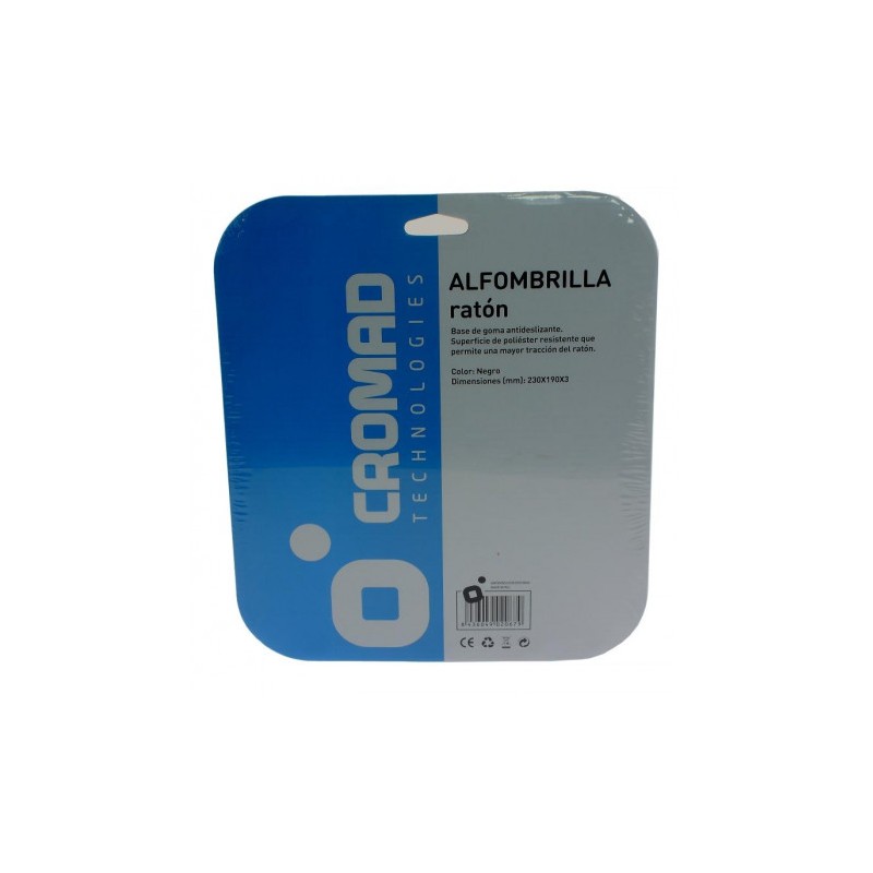 ALFOMBRILLA RATÓN NEGRO CROMAD