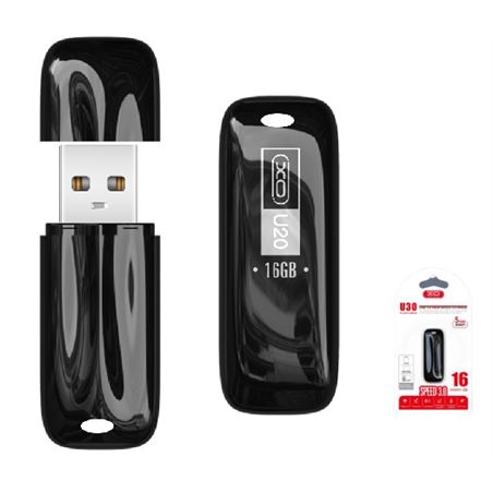 PENDRIVE U20 16GB USB 2.0 NEGRO XO - XOU2016GB