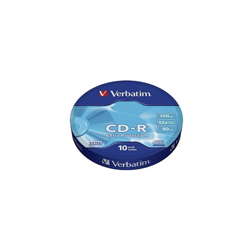 TARRINA 10 UNIDADES CDS VERBATIM 52X...