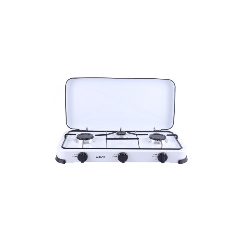 COCINA DE GAS 3 FUEGOS BLANCA MUVIP