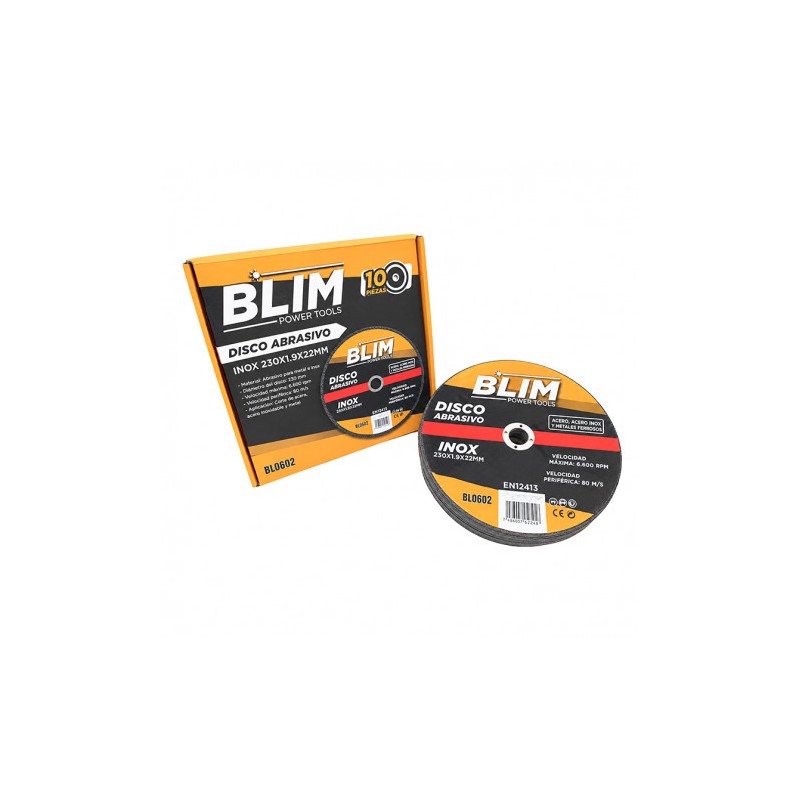 DISCO ABRASIVO INOX 230X1.9X22MM BLIM
