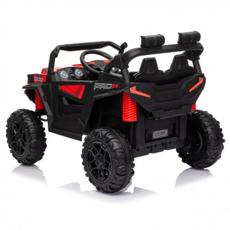 COCHE INFANTIL A BATERIA CON CONTROL REMOTO BUGGY 4X4 ROJO