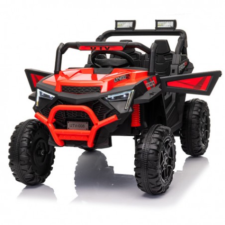 COCHE INFANTIL A BATERIA CON CONTROL REMOTO BUGGY 4X4 ROJO
