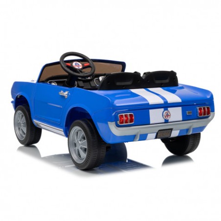 COCHE INFANTIL A BATERIA CON CONTROL REMOTO FORD MUSTANG SHELBY GT350 AZUL