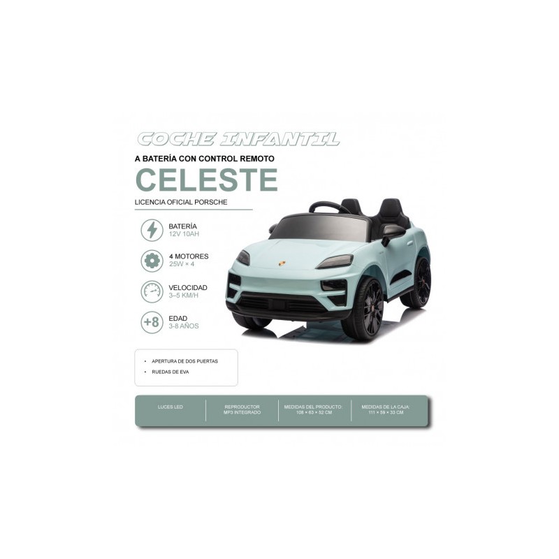 COCHE INFANTIL A BATERIA CON CONTROL...