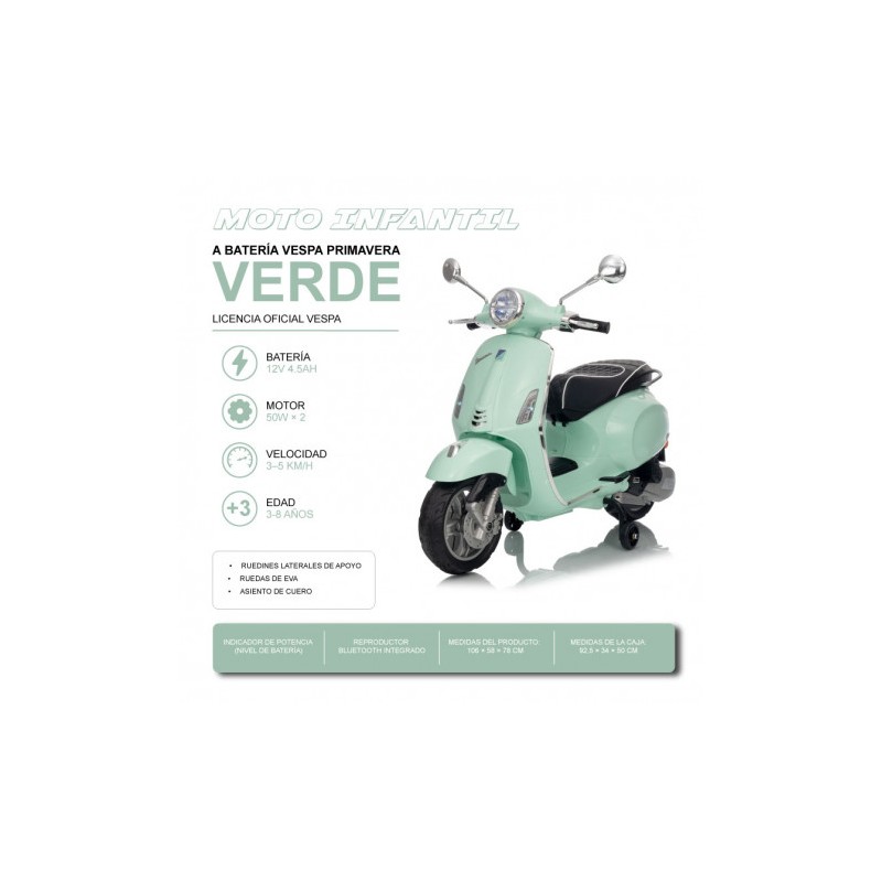 MOTO INFANTIL A BATERIA VESPA...