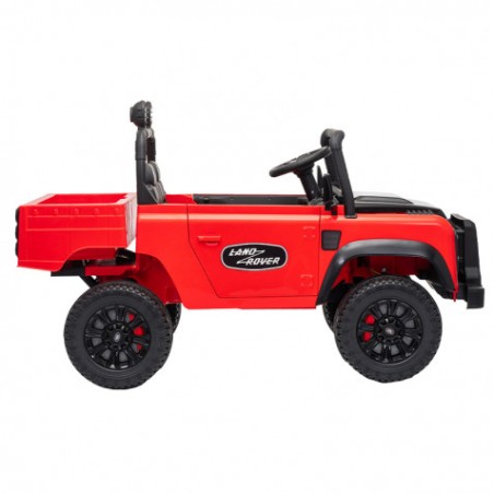 COCHE INFANTIL A BATERIA CONTROL REMOTO LAND ROVER DEFENDER CLASSIC ROJO
