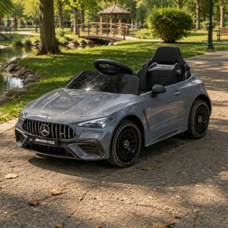 COCHE INFANTIL A BATERIA CON CONTROL REMOTO MERCEDES BENZ CLE53 AMG GRIS