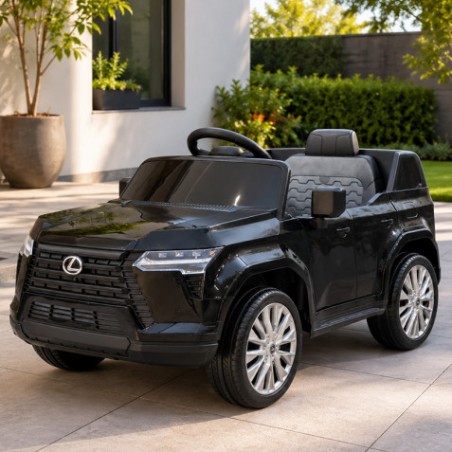 COCHE INFANTIL A BATERIA CON CONTROL REMOTO LEXUS GX550 NEGRO
