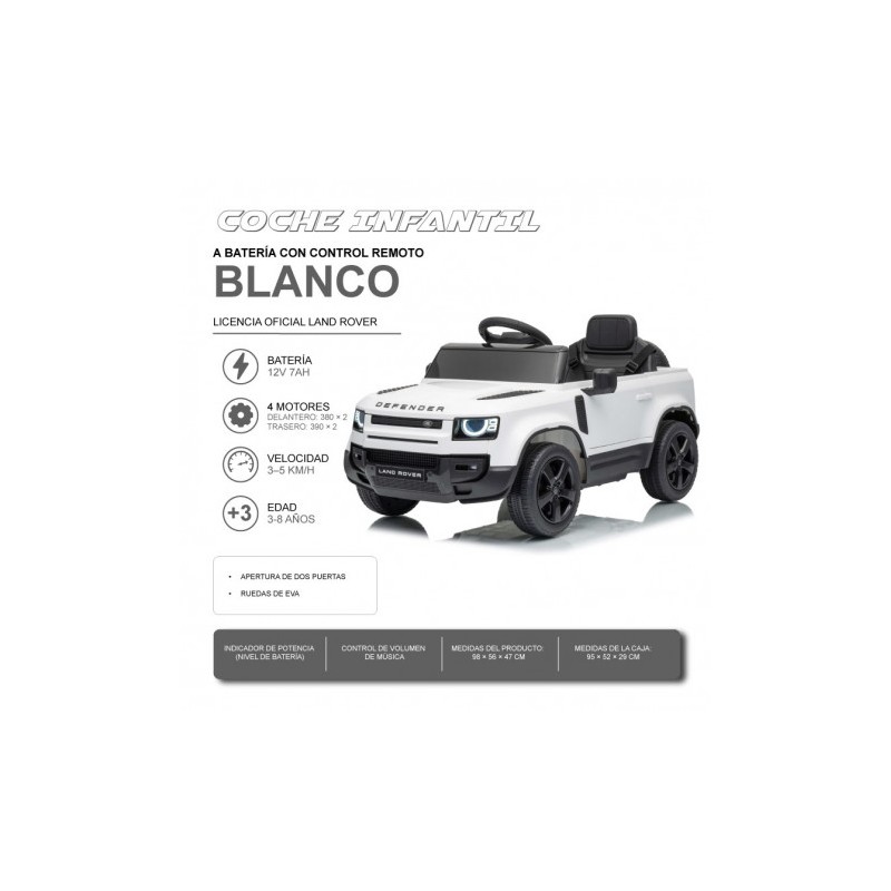 COCHE INFANTIL A BATERIA CON CONTROL...