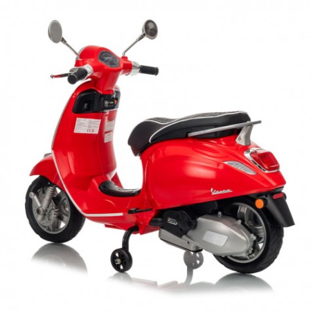 MOTO INFANTIL A BATERIA VESPA PRIMAVERA ROJO