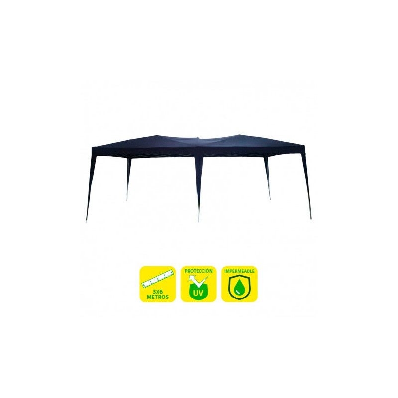 CARPA PLEGABLE ACERO 3X6 METROS AZUL...