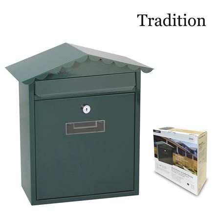 BUZON DE ACERO MODELO TRADITION VERDE - 85801
