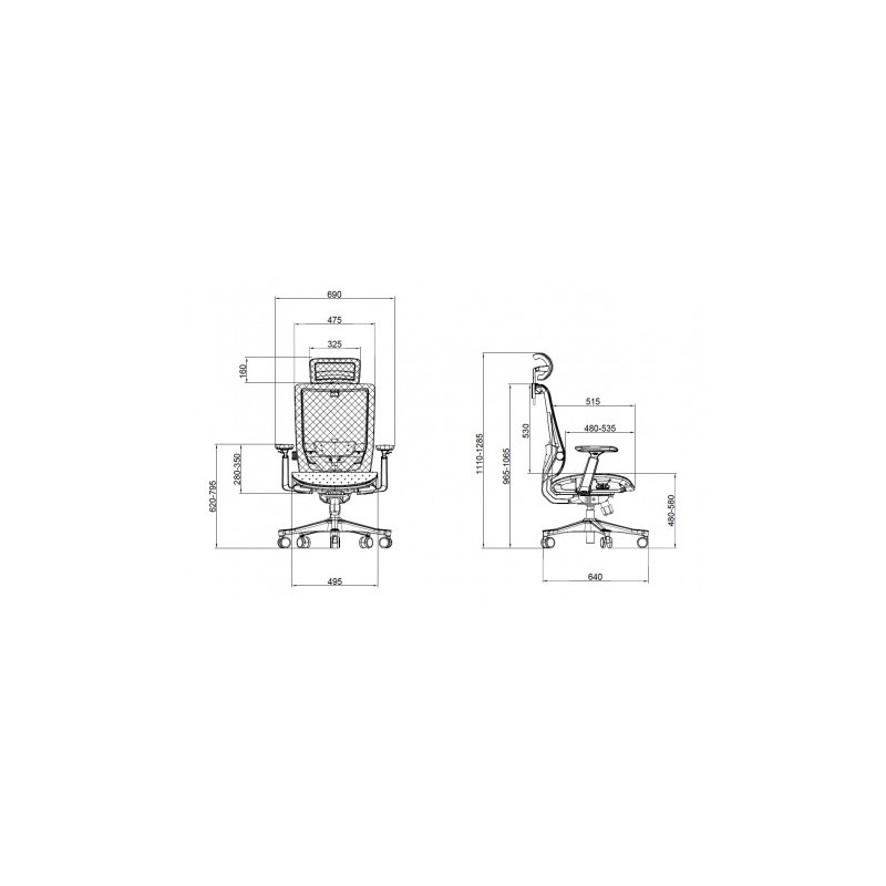 SILLA OFICINA GAMA SENIOR SE1100 CROMAD