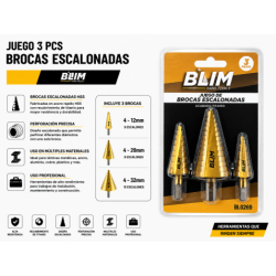 JUEGO 3 PCS BROCAS...