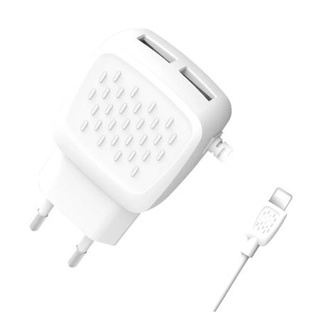 CARGADOR CORRIENTE L51 2.1A LIGHTNING + 2XUSB XO - XOL51LG
