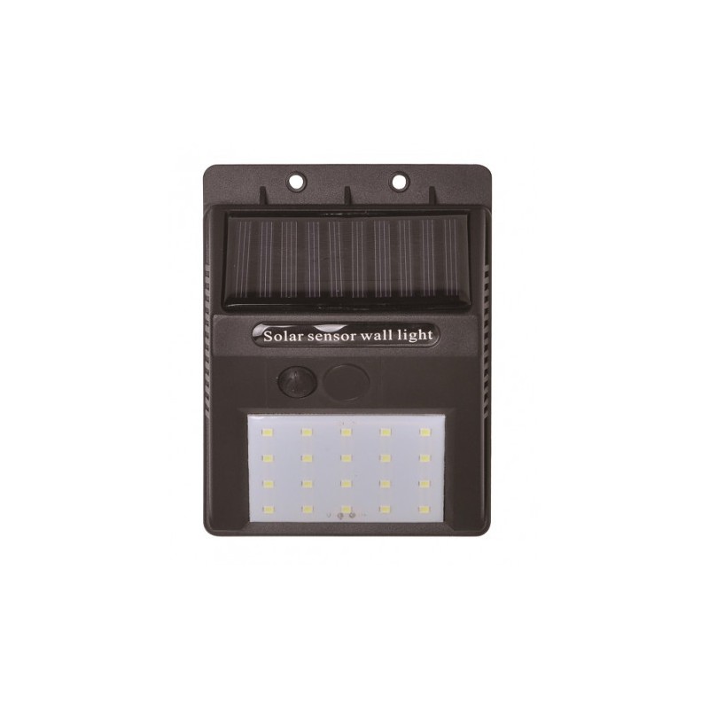 APLIQUE LED SOLAR 30LM NEGRO ELBAT