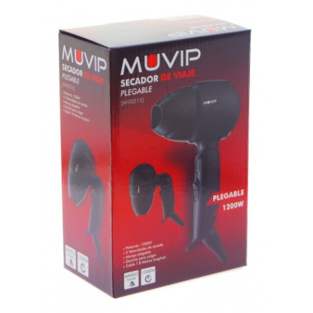 SECADOR DE VIAJE PLEGABLE 1200W MUVIP