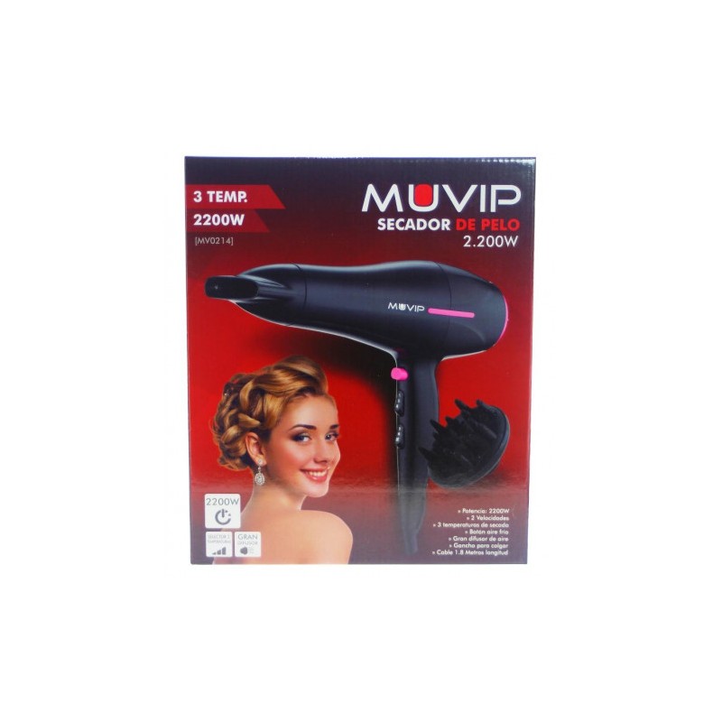 SECADOR DE PELO 2200W MUVIP