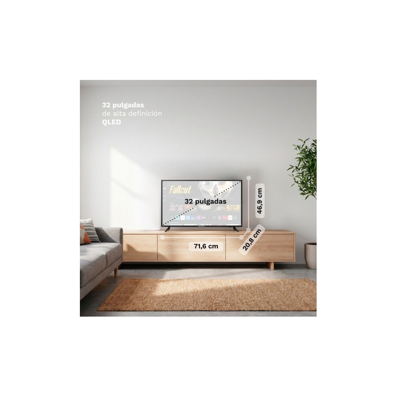 TELEVISOR SMART TV 32" QLED TIZEN OS...