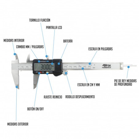CALIBRADOR PRECISION DIGITAL 150MM 0,01MM