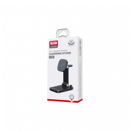 SOPORTE CARGA INALAMBRICA MULTIPLE 4 EN 1 TK23 XO