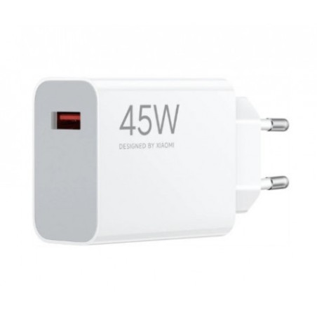 CARGADOR DE PARED 45W QC3.0 - USB-A | CARGA RAPIDA BLANCO XIAOMI
