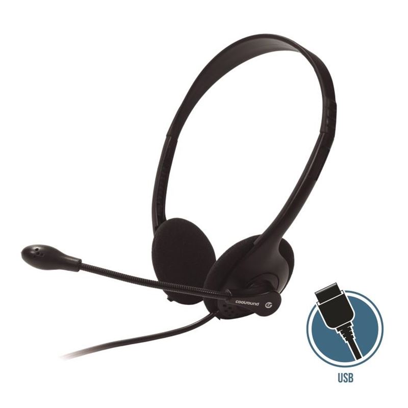 AURICULAR + MICROFONO S300 USB COOLSOUND - CS0228