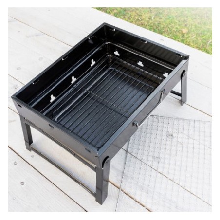 BARBACOA PORTATIL SOBREMESA PLEGABLE HIERRO INNOVAGOODS
