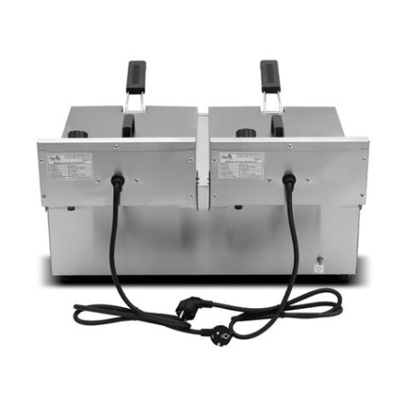 FREIDORA ELÉCTRICA PROFESIONAL 11+11 LITROS 2X3000W CHEF PRO