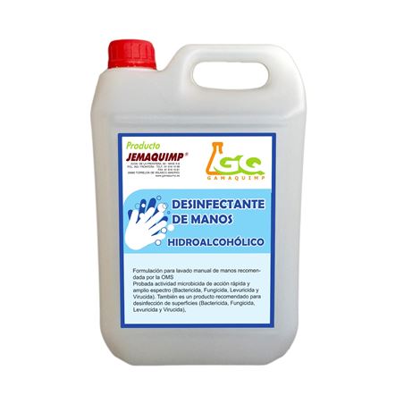 GEL HIGIENIZANTE HIDROALCOHÓLICO 5 LITROS - 8435396505464