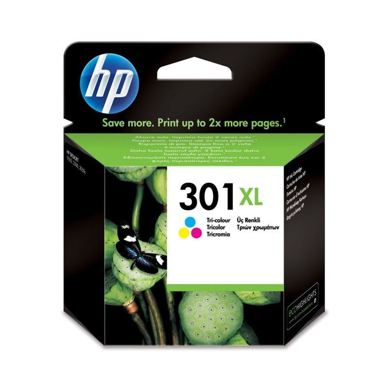 CARTUCHO DE TINTA TRICOLOR 301XL ALTA CAPACIDAD HP - CH564EE