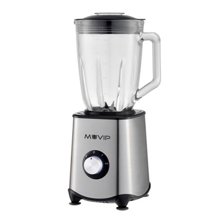 BATIDORA INOXIDABLE VASO CRISTAL 1300W 1.5 LITROS MUVIP - MV0259