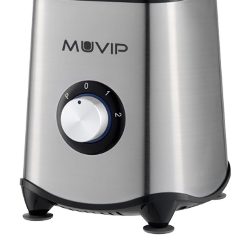 BATIDORA INOXIDABLE VASO CRISTAL 1300W 1.5 LITROS MUVIP - MV0259-1