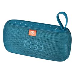 ALTAVOZ BLUETOOTH CLOCK 10W AZUL COOLSOUND - CS0219