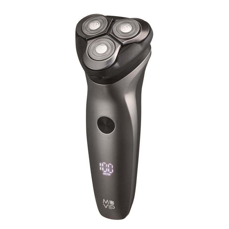 AFEITADORA WATERPROOF IPX6 3 CABEZALES BATERÍA LITIO MUVIP - MV0253