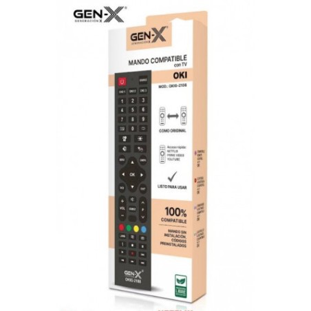 MANDO UNIVERSAL GRANDE PARA TELEVISORES OKI OKIG-2108 GEN-X