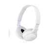 AURICULAR DIADEMA CON MICRÓFONO MP3 BLANCO SONY - MDRZX110APW-1