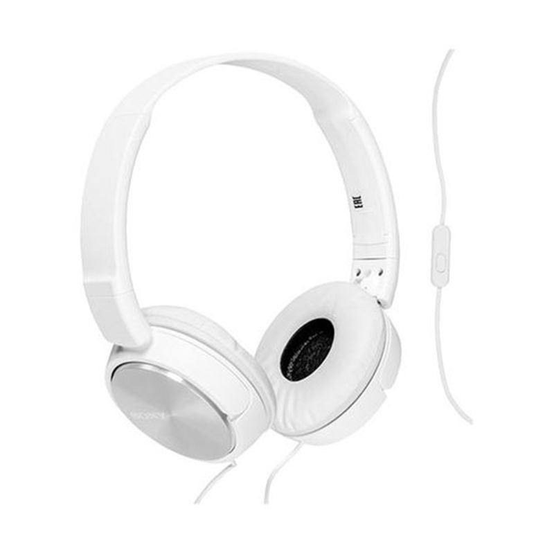 AURICULAR DIADEMA PLEGABLE CON MICRÓFONO BLANCO SONY - MDRZX310APW-1