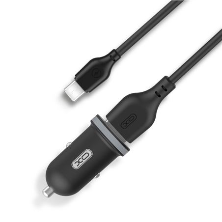 PACK CARGADOR MECHERO TZ08 2.1A + CABLE TIPO MICRO USB NEGRO XO - XOTZ08TC
