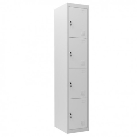 TAQUILLA METÁLICA 4 PUERTAS 1800X300X500MM CROMAD