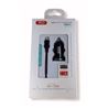 PACK CARGADOR MECHERO TZ08 2.1A + CABLE TIPO LIGHTNING NEGRO XO - XOTZ08LG-1