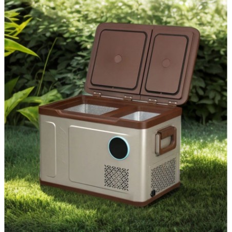 NEVERA PORTATIL CON COMPRESOR 41 LITROS 60W DOBLE ZONA MUVIP