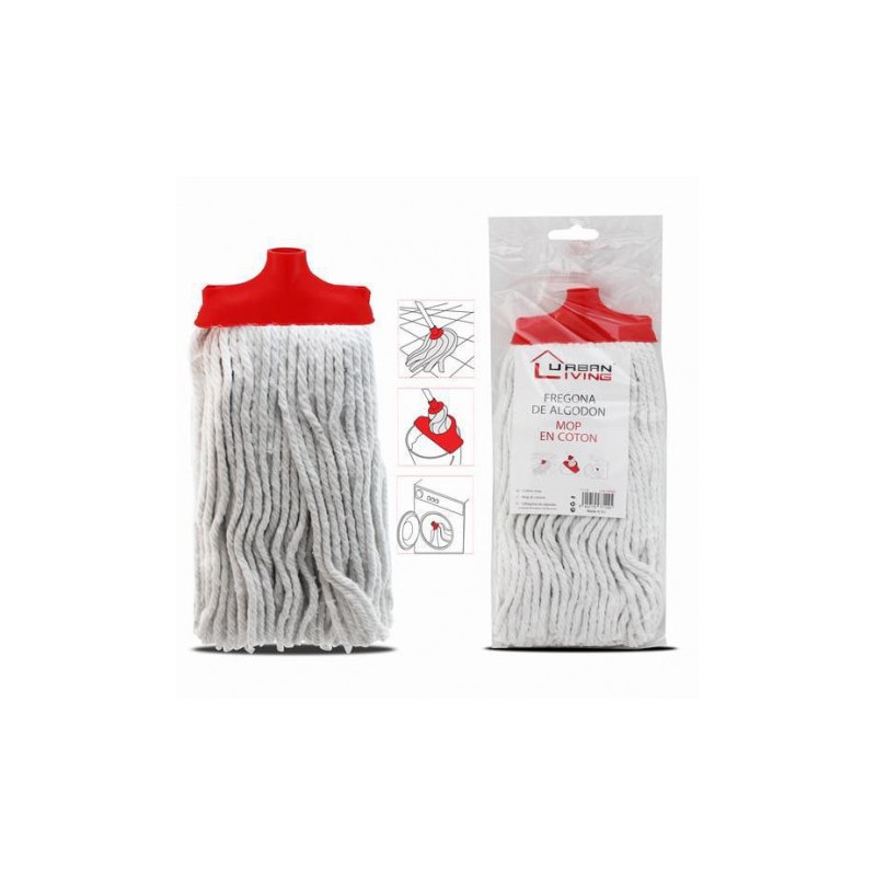 FREGONA DE ALGODON 250 GRAMOS EN ROJO