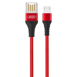 CABLE NB118 CARGA RAPIDA SLIM USB - MICRO USB | 2.1A | 1 METRO | ROJO XO - XONB118MIRED