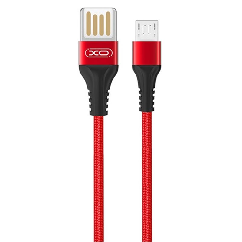 CABLE NB118 CARGA RAPIDA SLIM USB - MICRO USB | 2.1A | 1 METRO | ROJO XO - XONB118MIRED