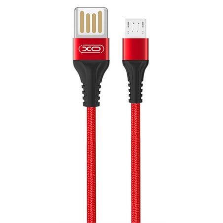 CABLE NB118 CARGA RAPIDA SLIM USB - MICRO USB | 2.1A | 1 METRO | ROJO XO - XONB118MIRED