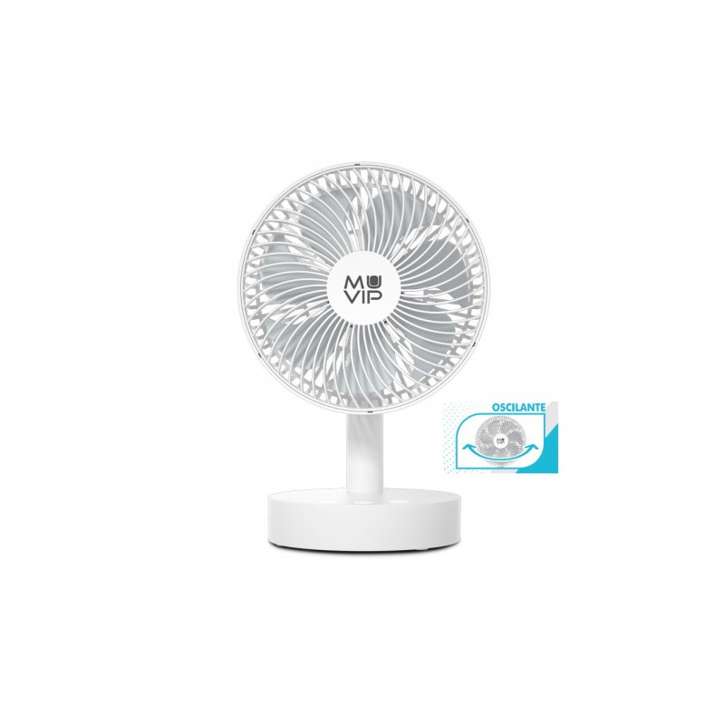 VENTILADOR PORTATIL OSCILANTE 8"...