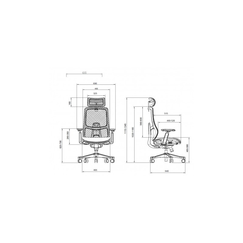 SILLA OFICINA GAMA SENIOR SE1300 CROMAD